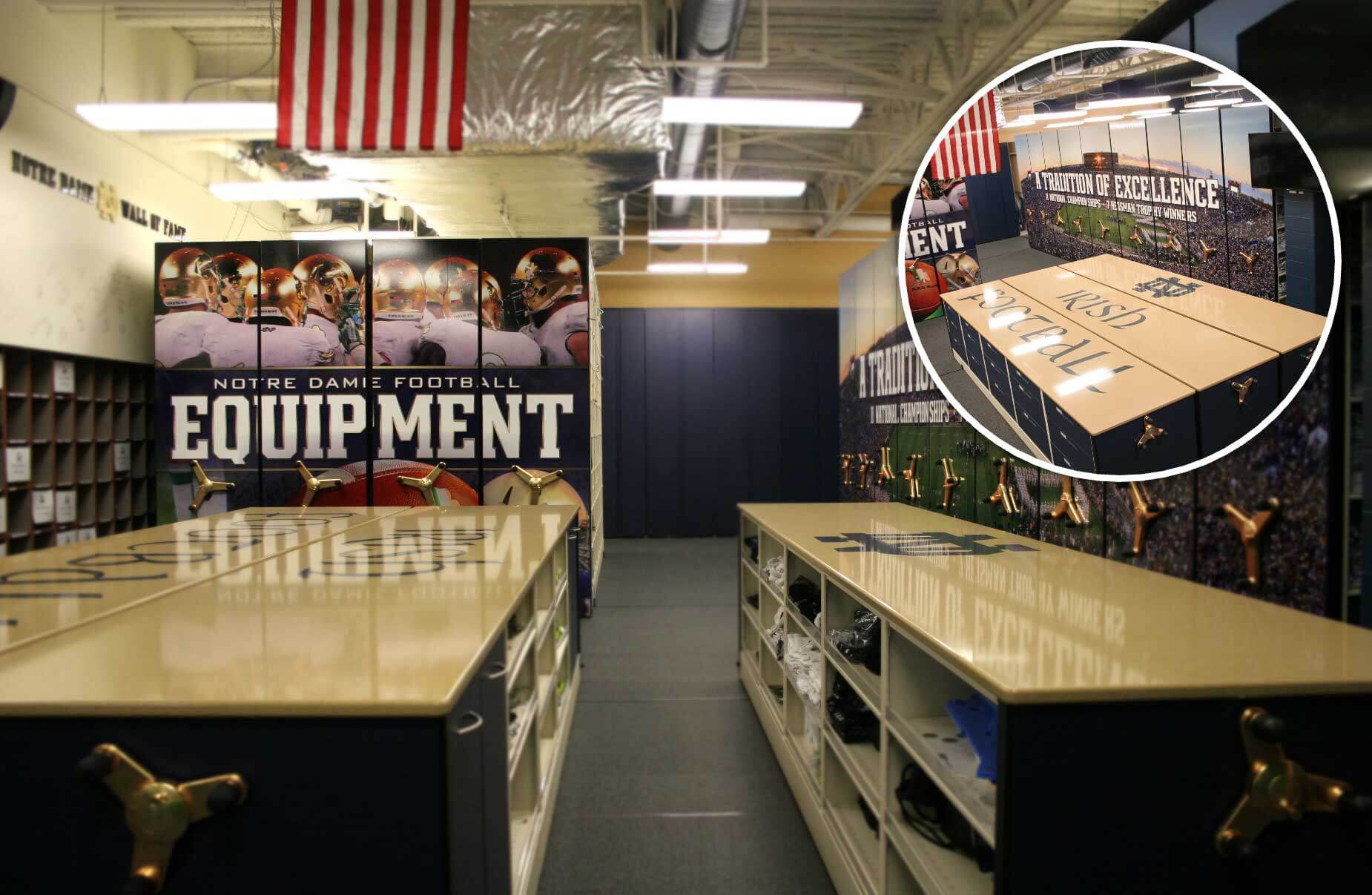 2022 aema athletic locker wall and laundry exchange cubbies