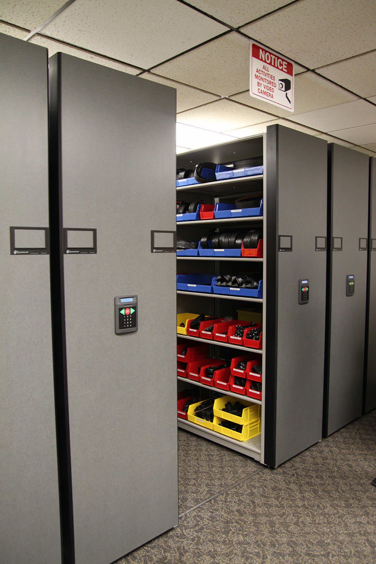 police station small parts equipment storage