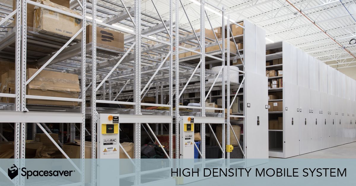 High-Density Mobile Shelving Systems Improve Storage Capacity