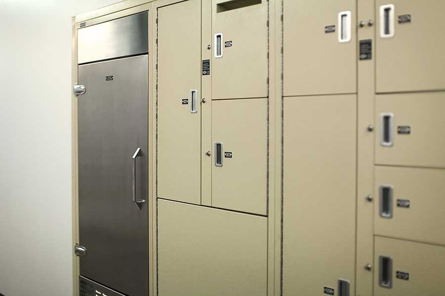 temporary evidence storage with fridge evidence locker