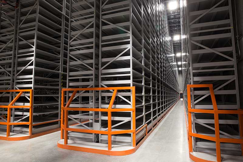 austin university highbay static shelving storage