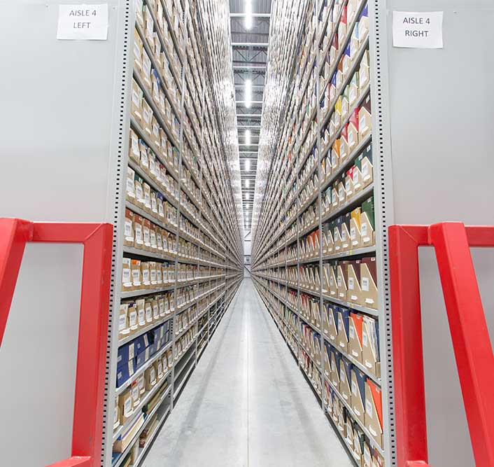 highbay shelving with collections