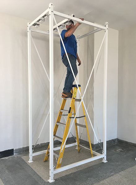 art rack frame installation