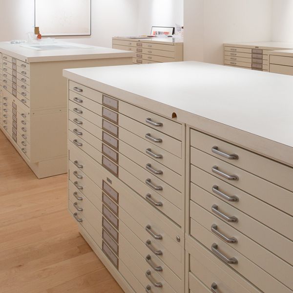 artwork preservation flat file cabinets