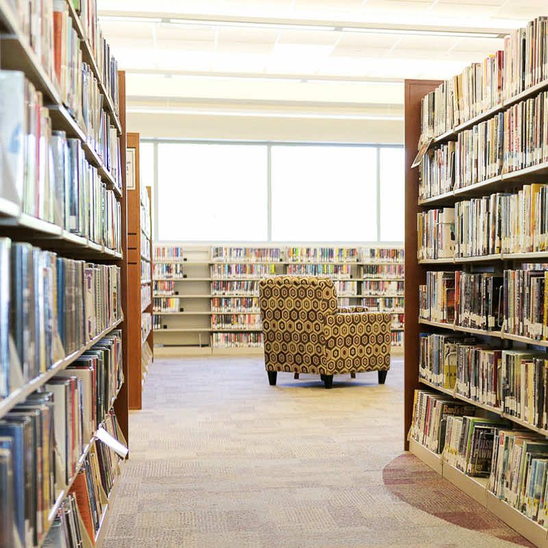 library shelving book magazine display