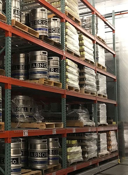 cold storage pallet racking beer storage