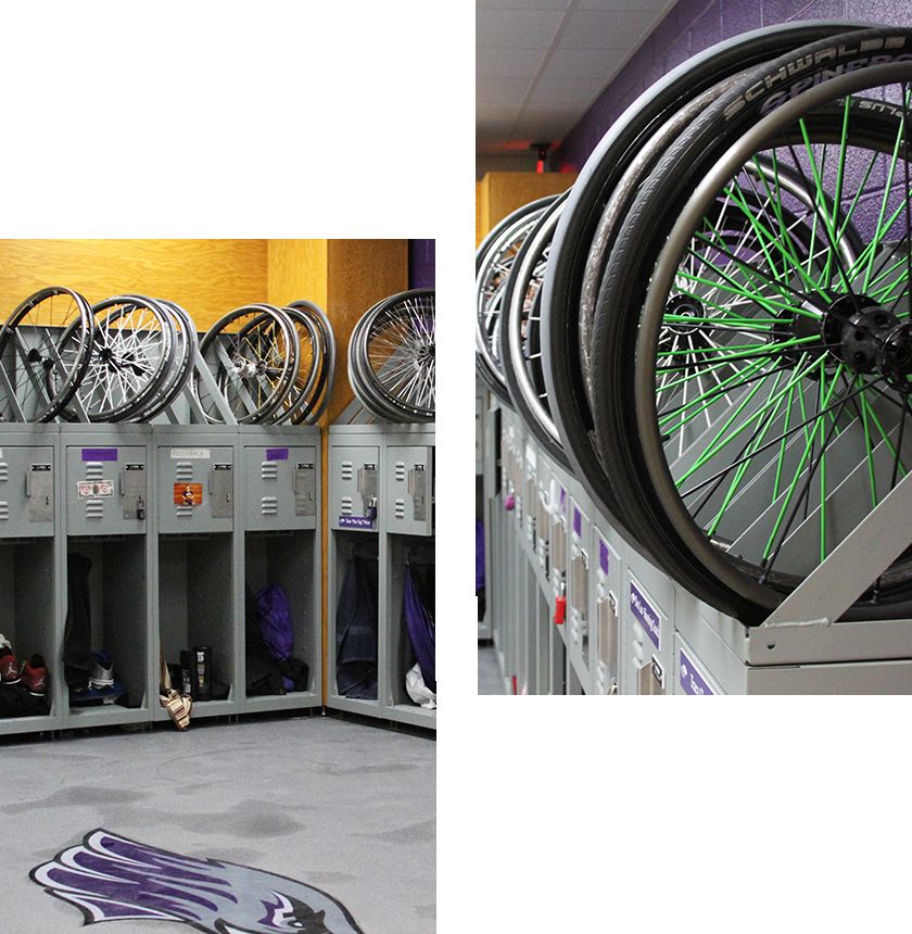 custom athletic lockers wheelchair basketball