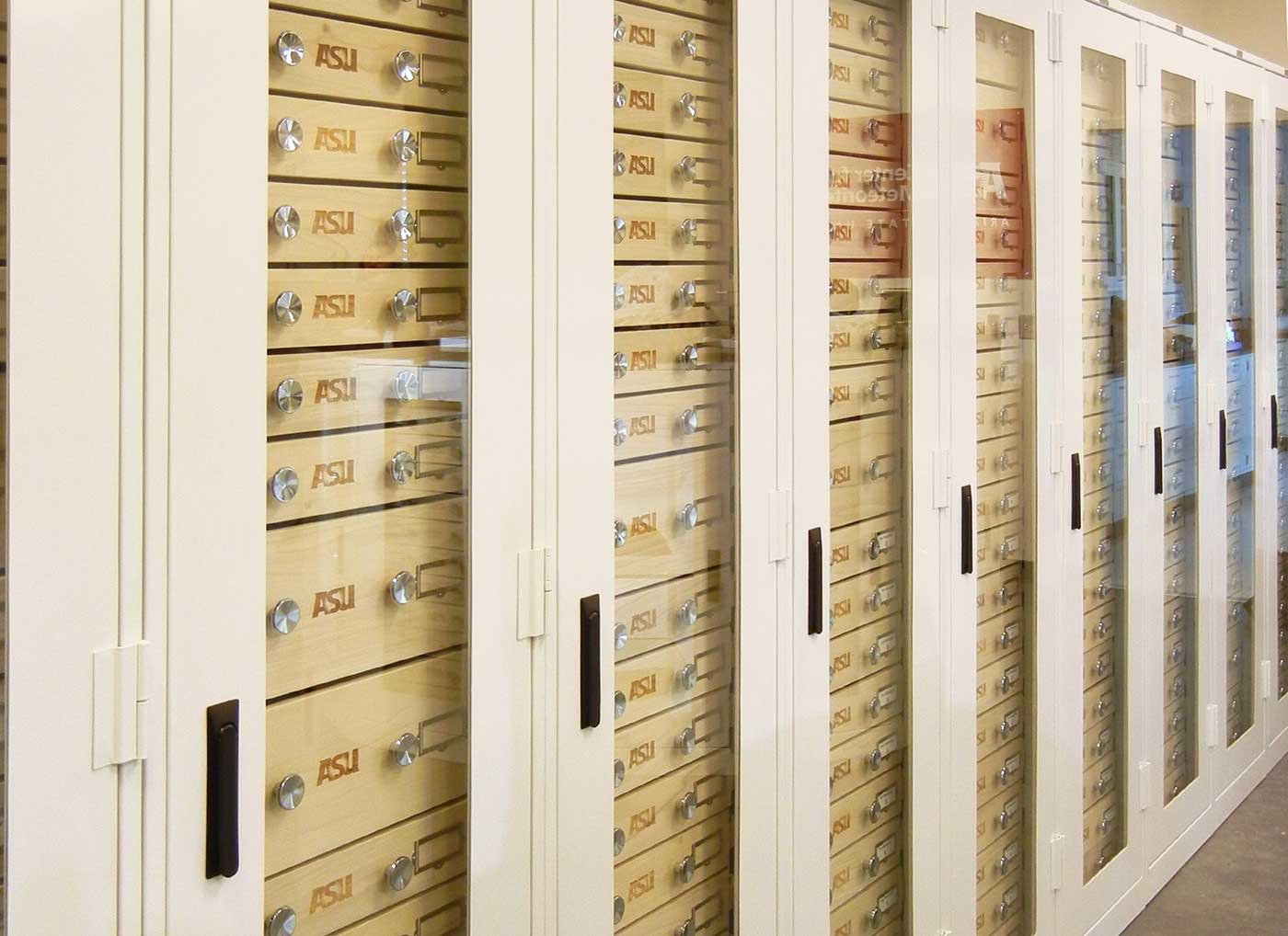 custom museum cabinets sealed glass doors