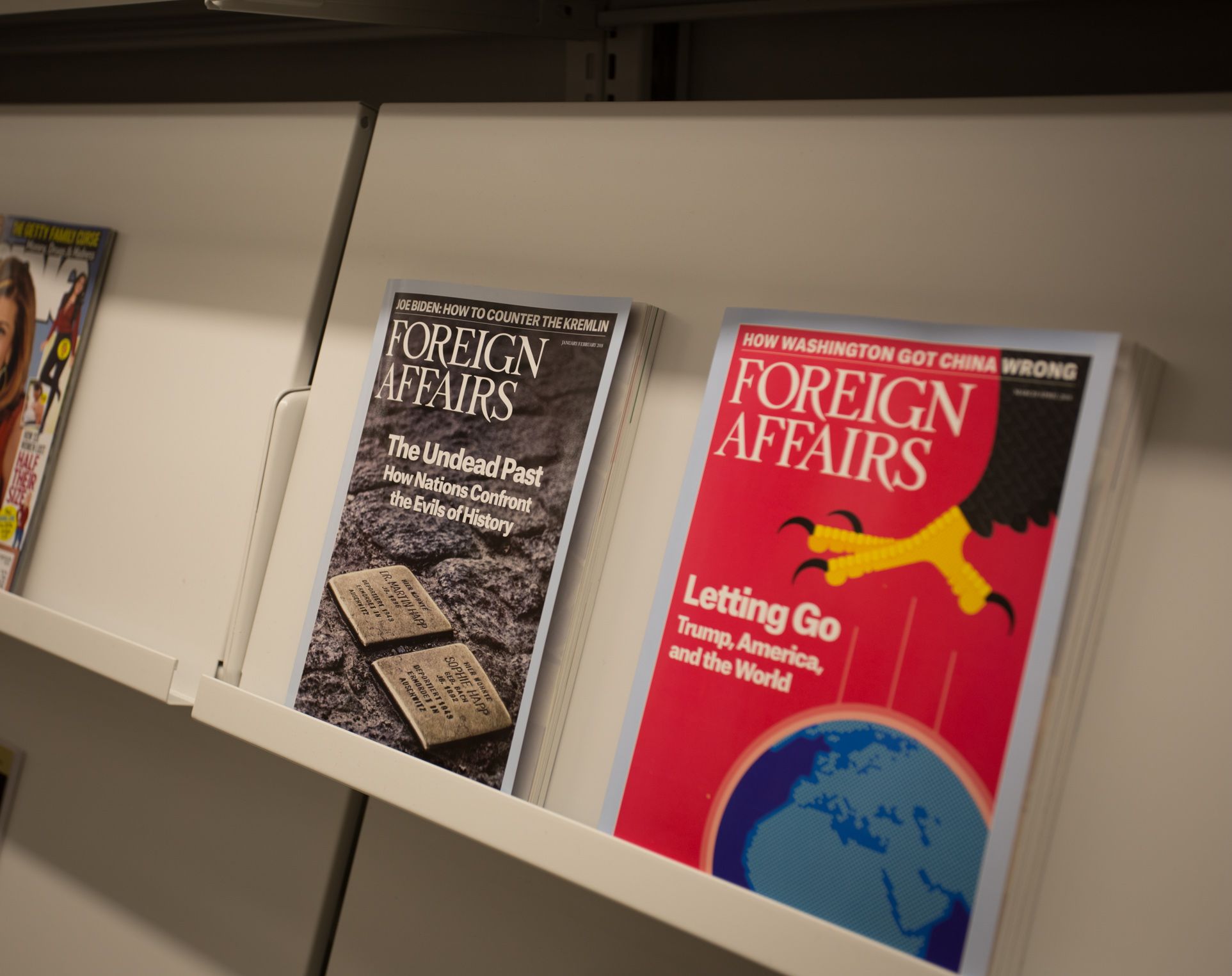 Foreign Affairs books on Spacesaver shelving