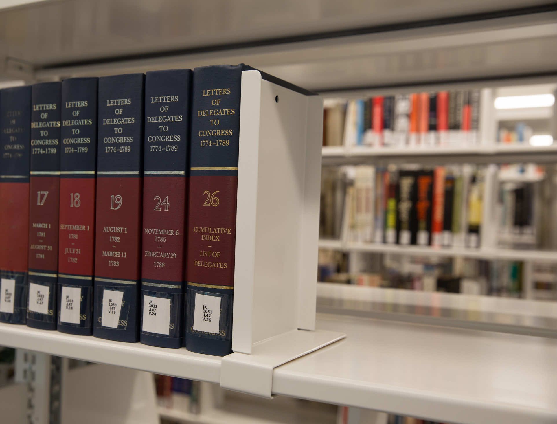 Law books on Spacesaver shelving system