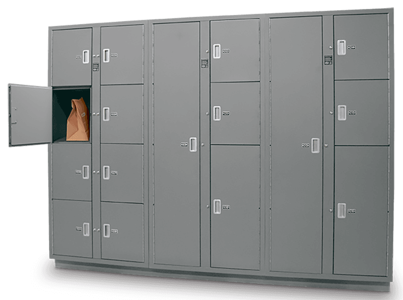 spacessaver evidence locker with full and 4-tier configurations