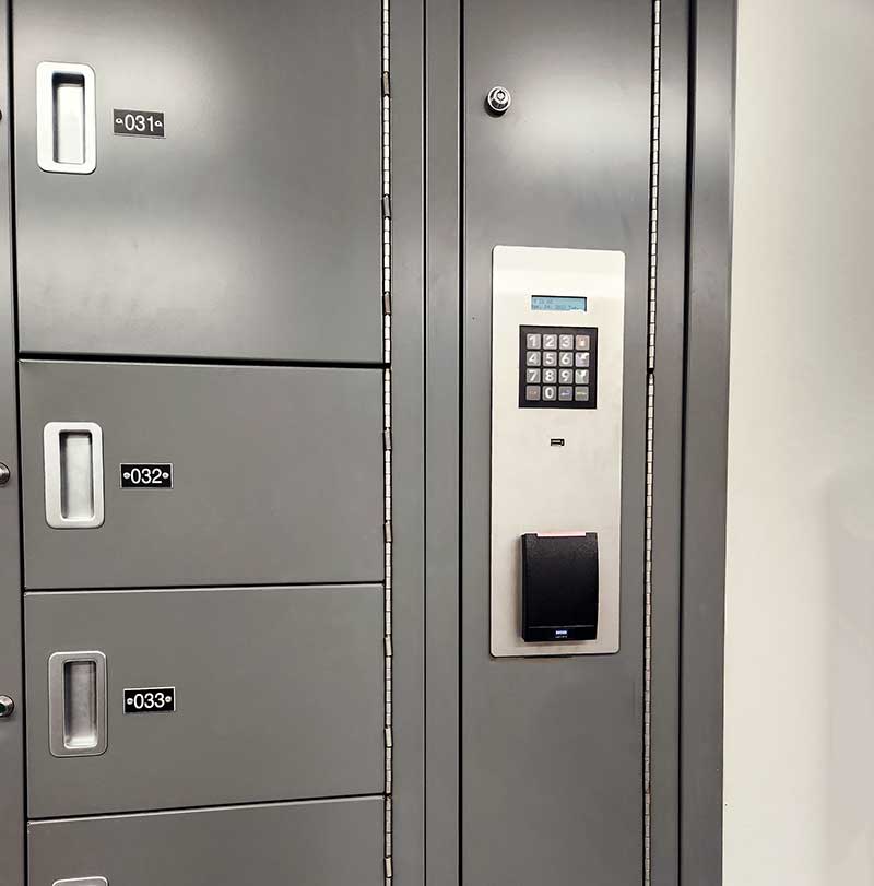 evidence locker with controloc smart locking technology