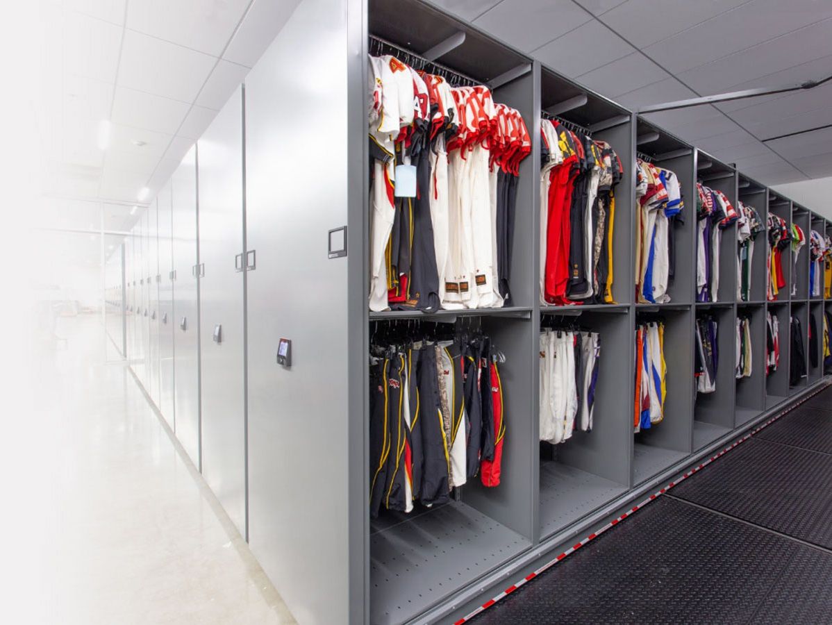 false floor compact storage for jerseys and shorts