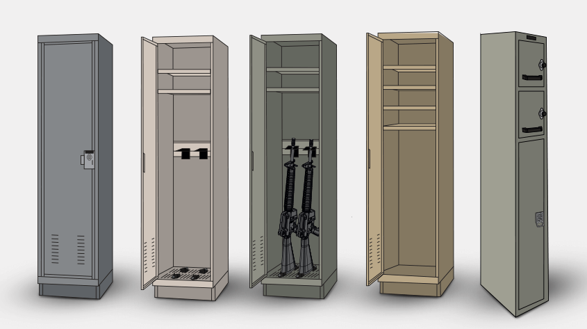 fast response lockers weapon storage for schools