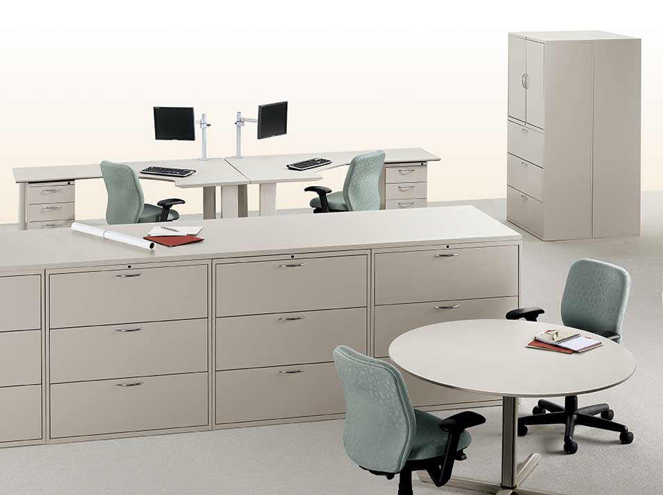 filing cabinets in an office setting