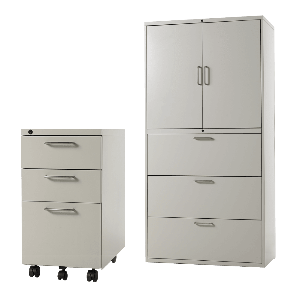 various filing cabinet configurations 