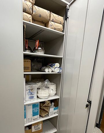 fire department kitchen supply storage