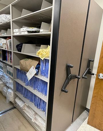 fire department office ppe supply storage system