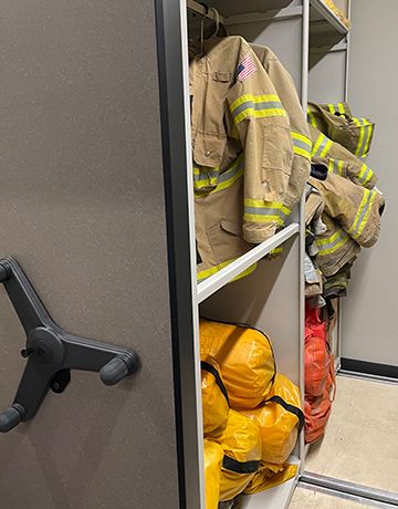 fire gear compact storage system