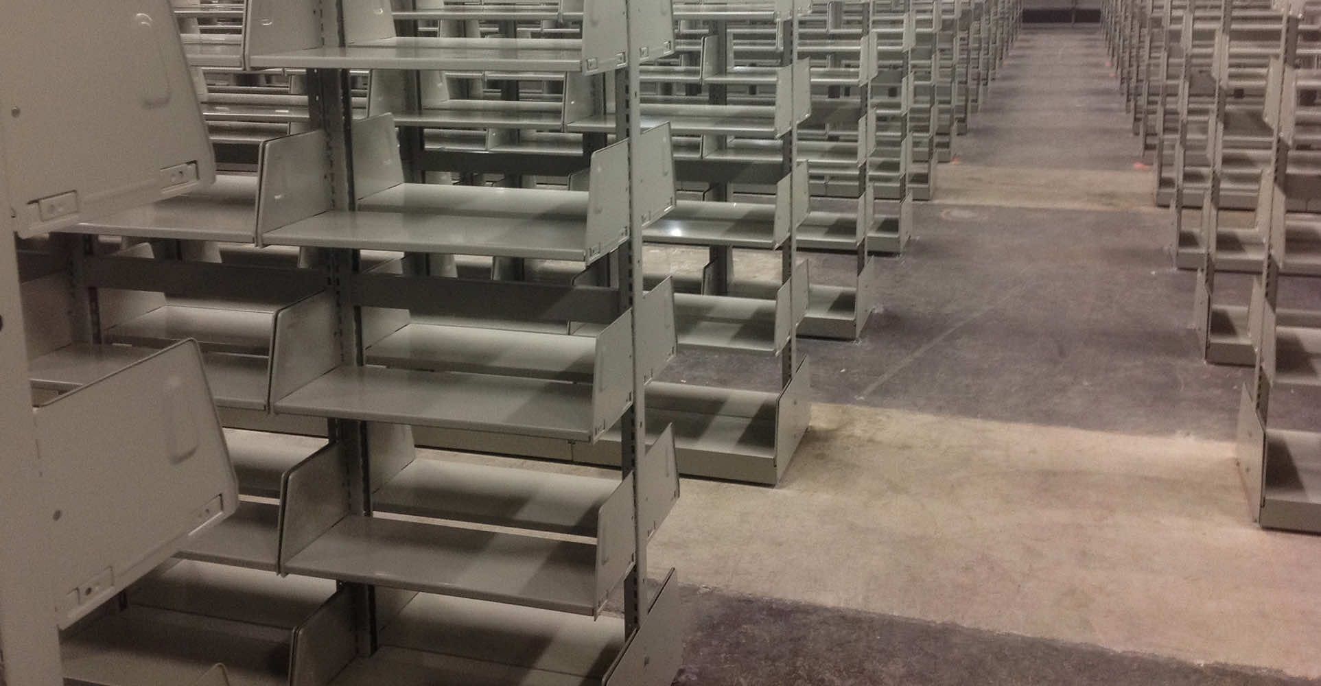 free library cantilever shelving