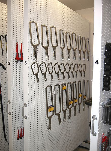 hanging correctional facility tool storage