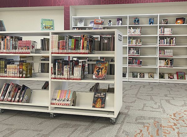 heavy-duty library shelving cater moveable