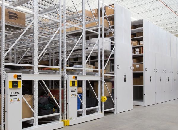 high-density shelving mix heavy-duty and standard systems