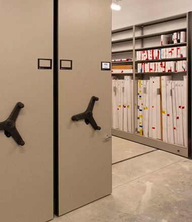 high-density temporary evidence storage system