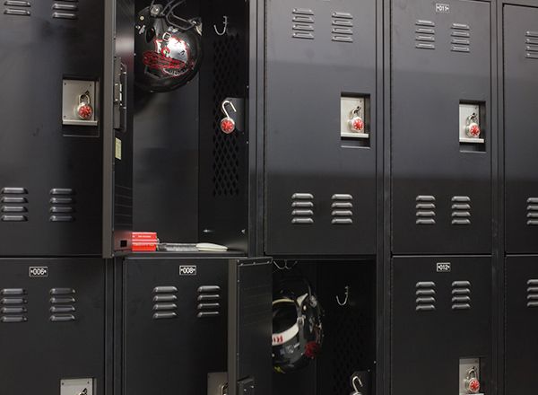 high-school athlete lockers 