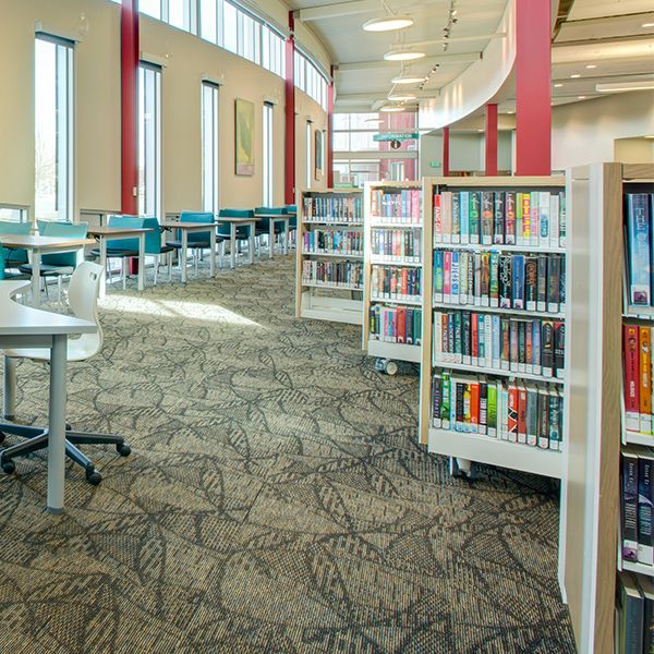 higher education flexible library shelving