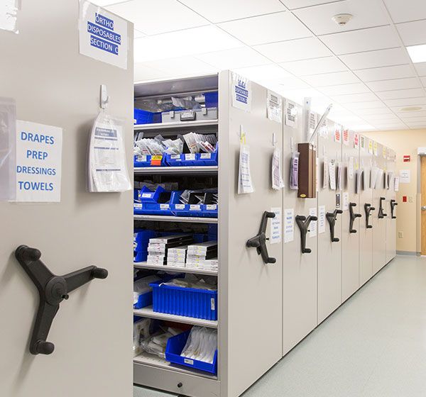 hospital medical supply storage systems