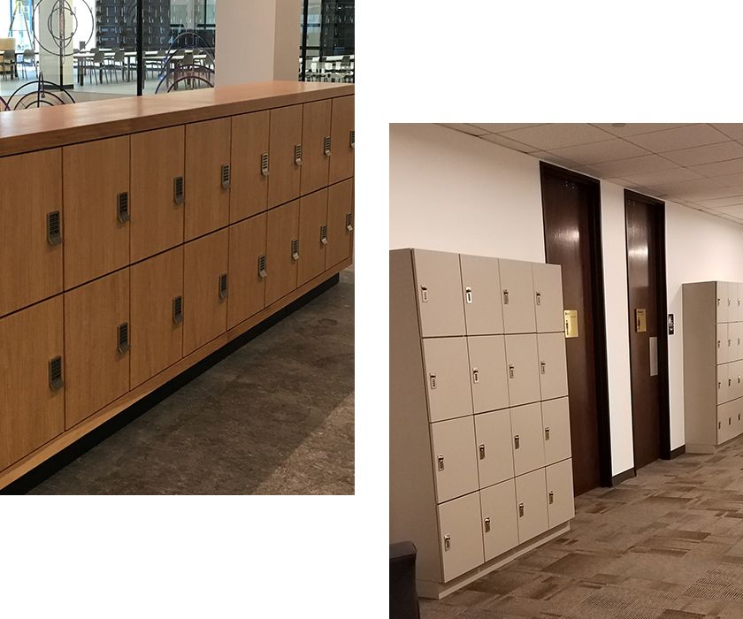 hotel temporary personal storage lockers