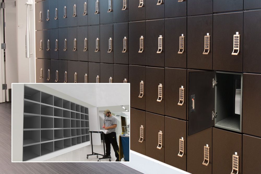 pass-through day use locker laundry solution