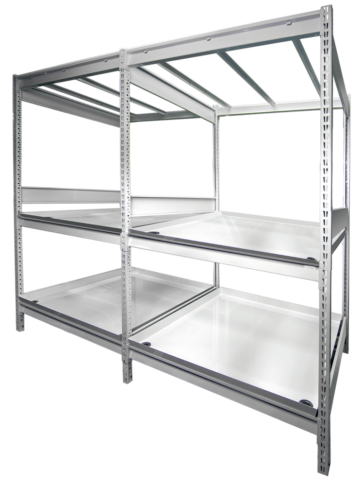 GROW vertical racking system with stainless trays
