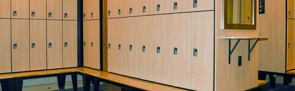 high end spa locker room lockers