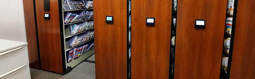legal secure mobile shelving system