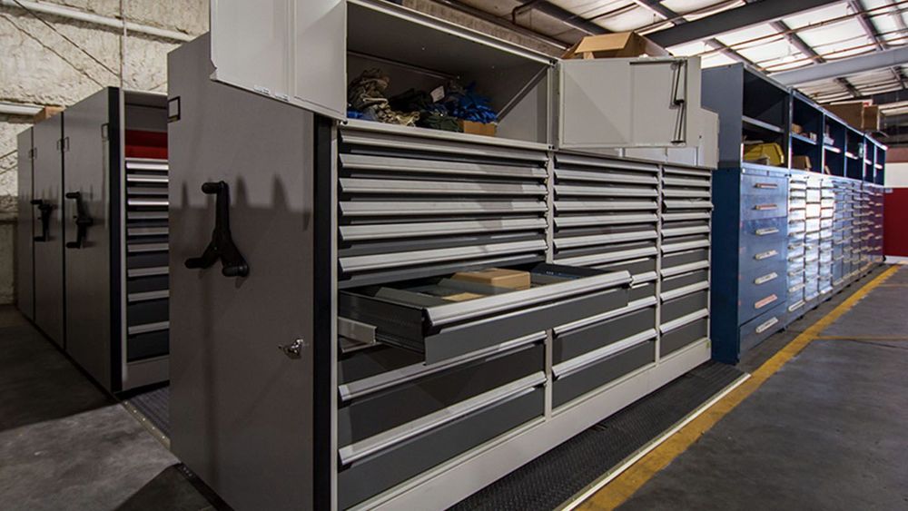 spacesaver military base storage