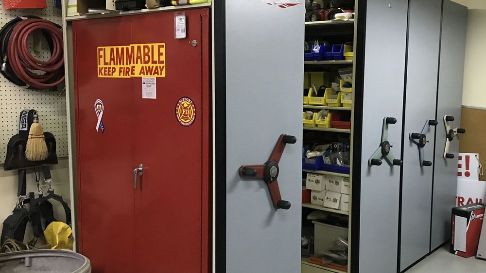 spacesaver fire department storage solutions