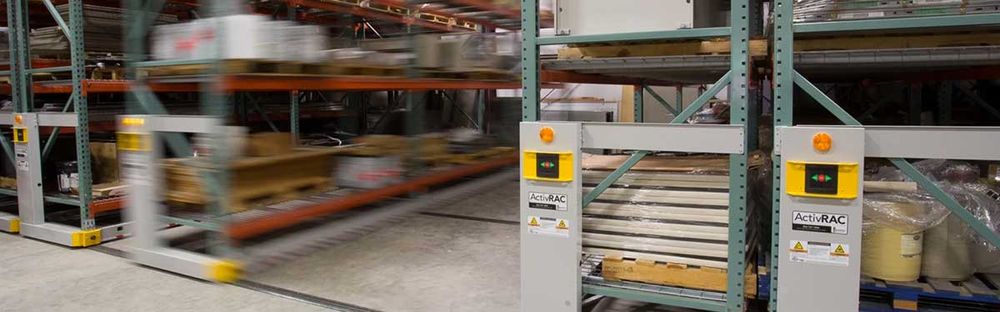 safety features electric moving shelves
