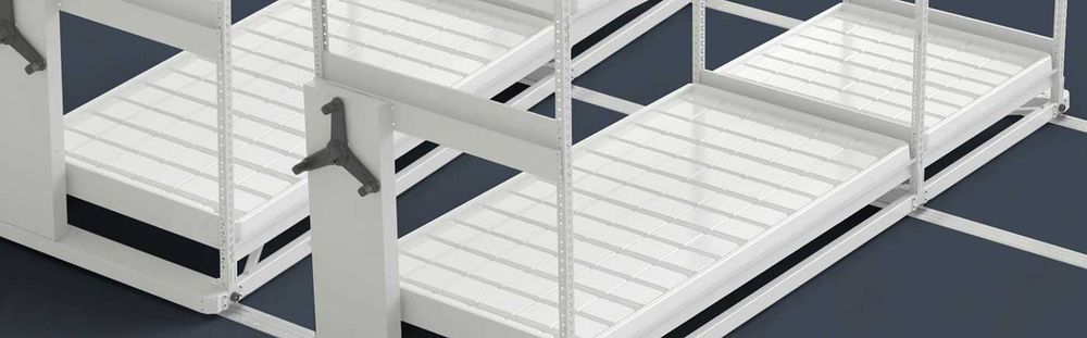 spacesaver grow trays indoor cannabis facility systems