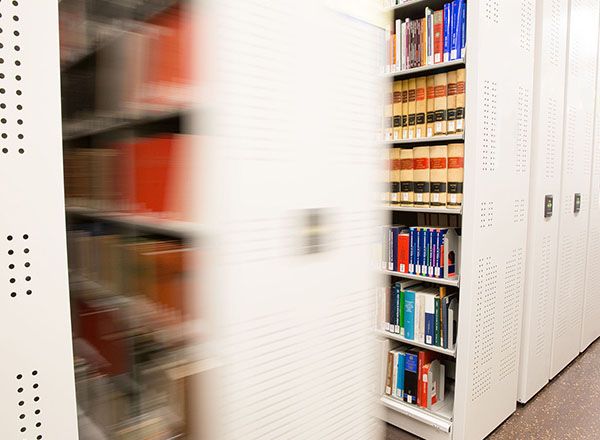 law library moveable shelving system