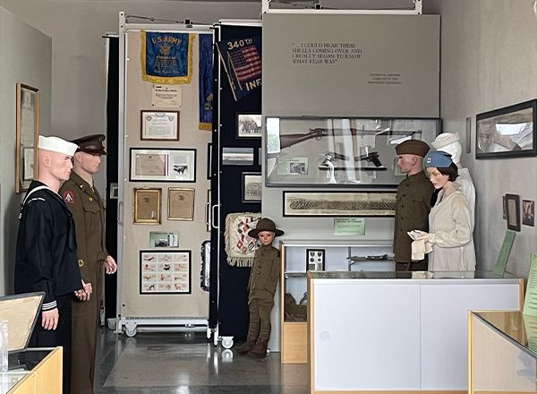 local veterans museum visible collection hanging system