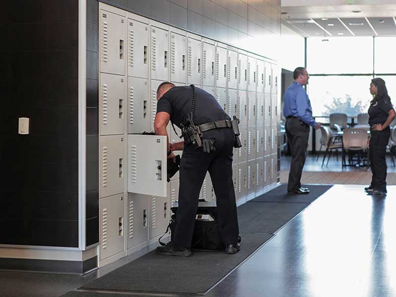 lockers electronics public safety