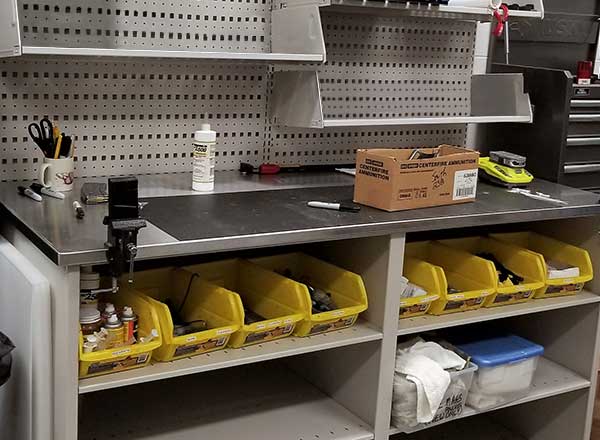 makerspace workstation material storage solutions