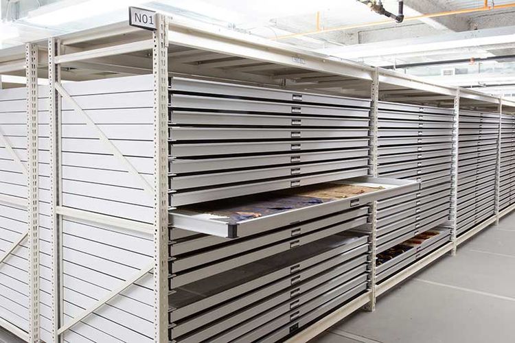 Widespan Raptorac shelving with drawers