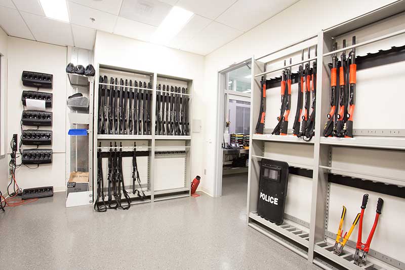 weapon shelving with room to grow