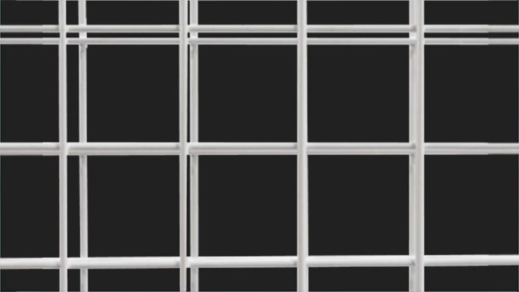closeup of welded wire art screen
