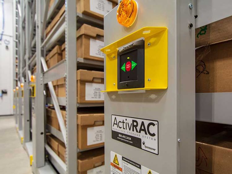 Highbay evidence storage on high-density mobile system