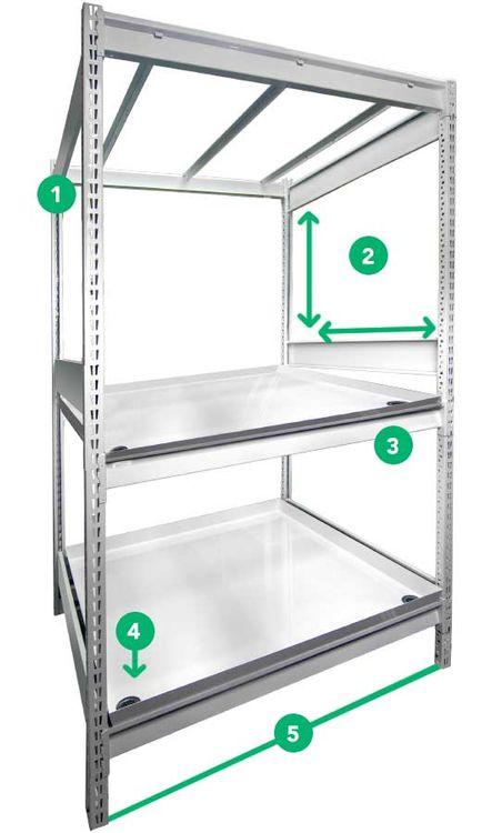 widespan static grow trays
