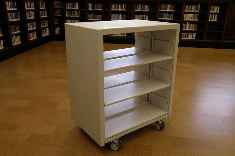 empty cantilever flexible shelving unit